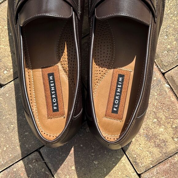 NWOB Florsheim 30207 Dark Brown Leather Bit Loafers Men’s Size 11.5D - Picture 7 of 12